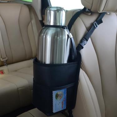 Imagem de Expansor de copo grande para carro, serve para garrafas de água grandes de 60 ml, bolsa grande com suporte para bebidas - veículo automotivo universal para carros, SUV e caminhões, carrinhos de golfe