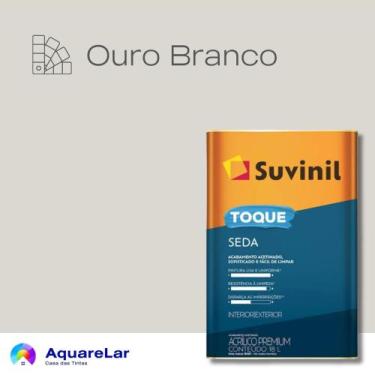 Imagem de Toque Seda Suvinil Acetinado 16L, OURO BRANCO