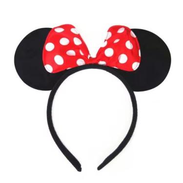 Imagem de Tiara Arco Minnie Preto Com Vermelho - RPires
