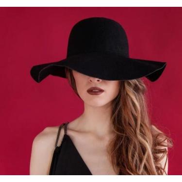 Imagem de Chapéu Floppy Tendência Hopo Aba Media Moda Glamour - Chapéu Floopy