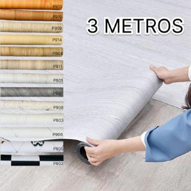 Imagem de Adesivo Para Piso Vinilico Autocolante 3mx61cm Varios Modelos Lindos, 