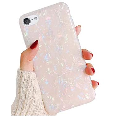 Imagem de J.west Capa para iPod Touch 5/6/7, brilhante com glitter perolado e macaron, à prova de choque em TPU colorido