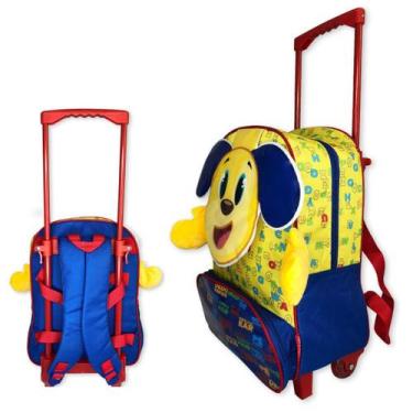 Imagem de Mochila Personagem Bichinho Pets C Rodinha Escolar Mochilete - Clio Pe