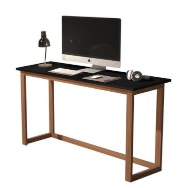 Imagem de Mesa De Estudo Moderna Para Trabalho Em Casa 120cm - LCN MOVEIS , Pret