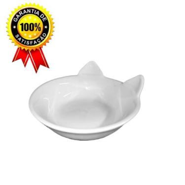 Imagem de Tigela Prato Para Gatos Pet Comedouro Porcelana Gato  - PORCELANA L.A