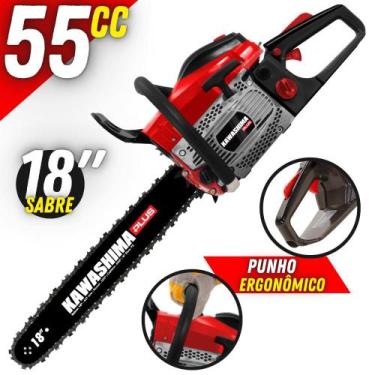 Imagem de Motosserra Robusto Kawashima KCS550P À Gasolina 54,6cc 2 Tempos Com Co
