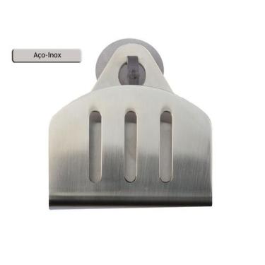 Imagem de Porta Esponja de inox com ventosa - redondo - Michel Telles