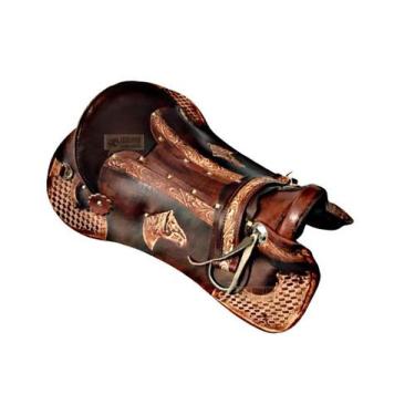 Imagem de Sela Arreio Marreca Basto Crioulo Pateira cavalo laço - SELARIA SERRAN