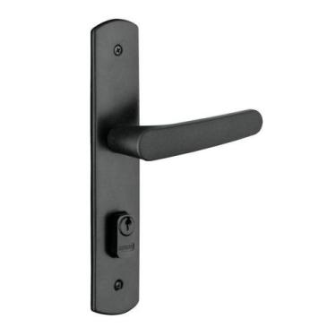 Imagem de Fechadura de Porta Externa PVC Preta Ipanema Soprano