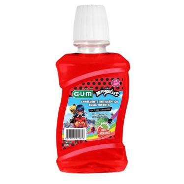 Imagem de Enxaguante Bucal Zero Álcool Infantil Miraculous Gum 250 ml