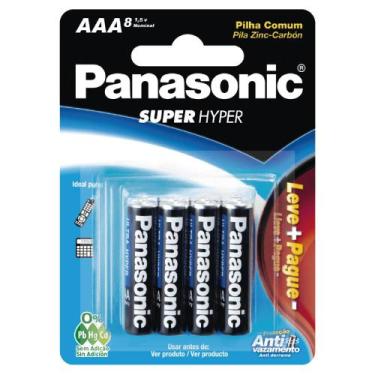 Imagem de Pilha Palito AAA Panasonic - c/8 (caixa com 12 cartelas)