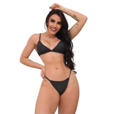Imagem de Biquíni Feminino Aviador Com Bojo Calcinha Tira Lateral - Penelope joy