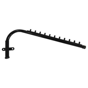 Imagem de Rt Arara Cabideiro Parede Giratório Inclinado P Roupas Preto - Bedetti