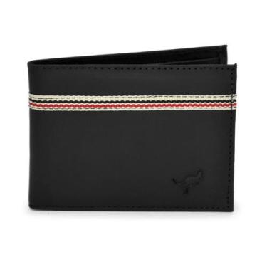 Imagem de Carteira Masculina Porta Cartão Couro Bovino C/plástico - ELLO GRIFF, 