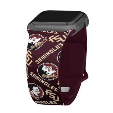 Imagem de Pulseira de relógio Florida State Seminoles HD compatível com Apple Watch (38/40 mm - curta - aleatória)