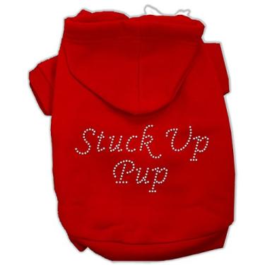 Imagem de Mirage Pet Products Moletom com capuz SMRD Stuck Up Pup Red Pet 54-76, pequeno