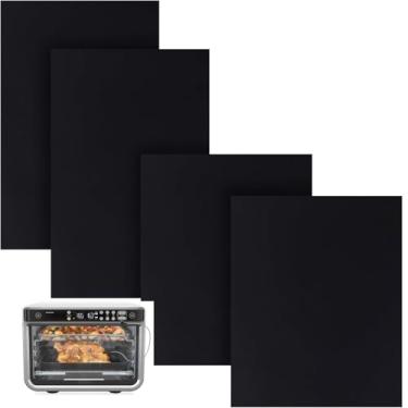 Imagem de Forros de fritadeira a ar para fritadeira a ar ninja, antiaderentes, reutilizáveis, forros de forno, acessórios para fritadeira a ar Ninja DT201, forno Ninja DT251 Foodi 10 em 1 Smart XL forno de