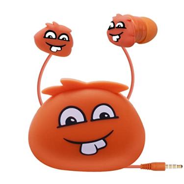 Imagem de DTMNEP Fones de ouvido infantis com estojo de armazenamento para volta às aulas, fones de ouvido intra-auriculares para crianças de eletrônicos com fio de 3,5 mm com microfone, presentes adoráveis