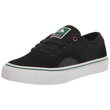 Imagem de Emerica Tênis de skate masculino Provost G6 cano baixo, Preto/branco/dourado, 6.5