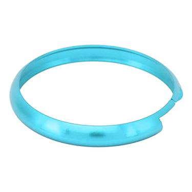 Imagem de Substituição de acabamento de anel remoto de liga de alumínio para MINI R55 R56 R57 R58 R59 R60 Protege chaves, design elegante, fácil instalação (azul celeste)