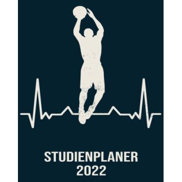 Imagem de Studienplaner 2022: Wochenplaner zum notieren, organisieren und planen 8x10. Kalender / Terminkalender / Monats- / Tagesübersicht / Kontakt- / Geburtstags listen / basketballkalender 2022
