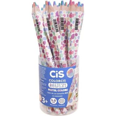 Imagem de Lapis de COR Jumbo CIS Multicolor GRAF 4COR Paste POTE-24 - Sertic