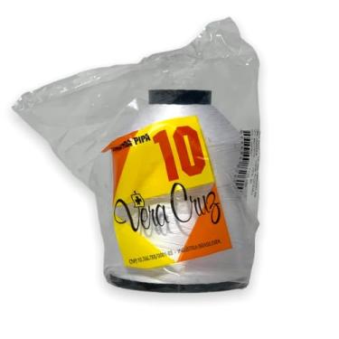 Imagem de Linha Vera Cruz Para Pipas Fio 10 de 1500 Jardas 100% Algodão Tex 85 Cor Branca