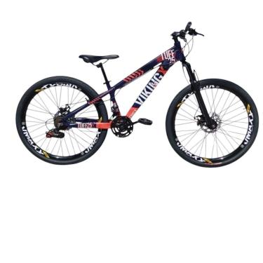 Imagem de Bicicleta 26 VikingX Tuff25 21v Freeride Freio Disco Hidraulico Pneu Balão Flame-Unissex