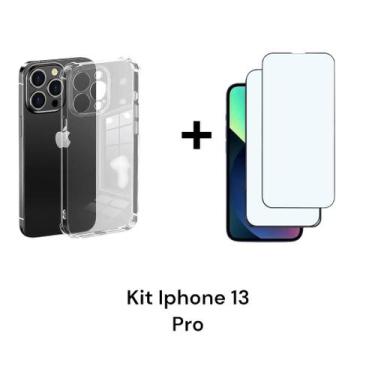 Imagem de 2UN Películas 9D De Cerâmica Para Iphone 13 PRO + 1UN Capinha Anti Imp