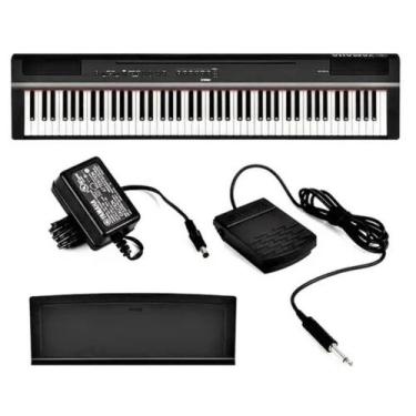 Imagem de Piano Digital Yamaha P-Series P-125 Preto C/ Fonte e Pedal, P-Series, 