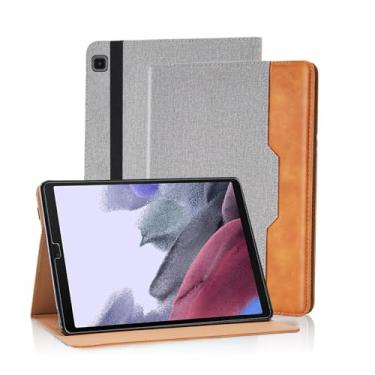 Imagem de Varohix Capa para Samsung Galaxy Tab A7 Lite 2021 de 8,7 polegadas (modelo SM-T227/T225/T220), suporte de visualização multiângulo com alça de mão, capa para Galaxy Tab A7 Lite, cinza
