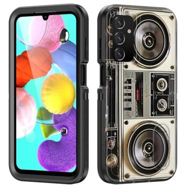 Imagem de BFUKVOU Capa para Galaxy A16 5G com suporte embutido, à prova de choque/poeira/à prova de quedas, 3 camadas, capa protetora de grau militar para Samsung Galaxy A16 5G de 6,7 polegadas 2024, Boombox