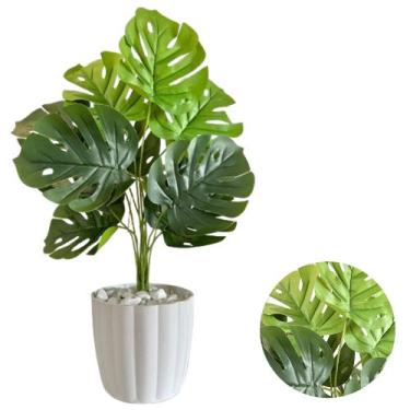 Imagem de Costela de Adão Artificial Com Vaso Polietileno Decorativo - PlantaImp