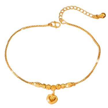 Imagem de Tornozeleira de strass, pulseiras de tornozelo brilhantes para mulheres, pingente de joia de pé de prata dourada cintilante com pingente de camada de diamante para festa noturna, Standard, Strass