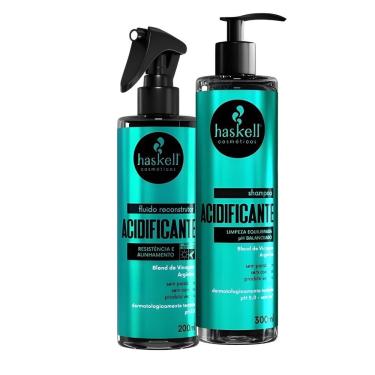 Imagem de Kit Fluído E Shampoo Acidificante Haskell 200Ml/300Ml
