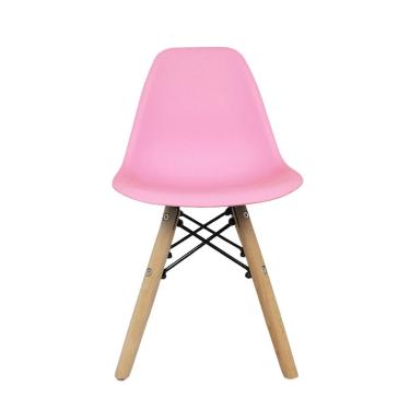 Imagem de Cadeira Eiffel Infantil Para Filhos Para Crianças Moderno e Sofisticado Rosa Bebe