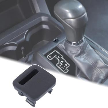Imagem de Aunginsy Capa de trava de mudança de marcha de carro compatível com Toyota Tacoma 2016-2023 console central tampa de botão de liberação de alavanca de marchas do carro trava de câmbio bloqueio de