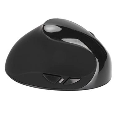 Imagem de Sem Fio Vertical do Mouse Esquerdo Com Bateria Recarregável e 1600 Dpi para Laptops para PC (Preto)