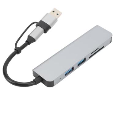 Imagem de Hub Usb C, Adaptador Multiporta 5 Em 1 5gbps 3 Portas de Dados Usb3.0, Leitor de Cartão Sd Tf, Adaptador de Hub Usb C para Telefone Tablet Computador