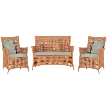 Imagem de  Jogo Sofá e 2 Poltronas de Área Igapó Alumínio