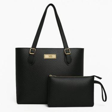 Imagem de Kit Bolsas Tipo Sacola Grande + Necesser Feminina Willibags., grande, 