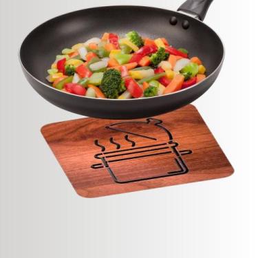 Imagem de Conjunto Descansos de Panela em MDF  Design Exclusivo Material Resiste