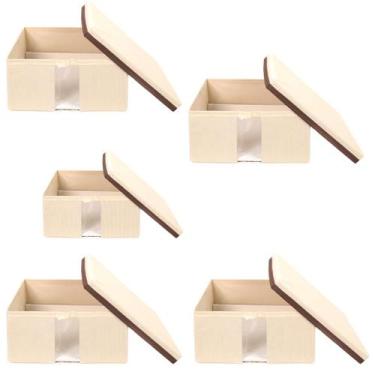 Imagem de Sapateira grande com visor tampa caixa multiuso para closet L 25cm x A