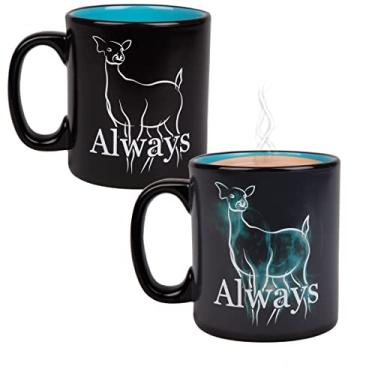 Imagem de Caneca de café de cerâmica Harry Potter Always Heat Reveal – Doe Patronus Ativa com calor – 540 g.