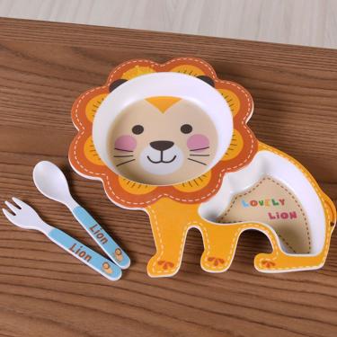 Imagem de Kit Alimentação Funny 3 Peças Bene Casa Leão