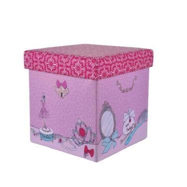 Imagem de Puff Baú Mini Com Tampa 30X30 Bene Casa Bailarina