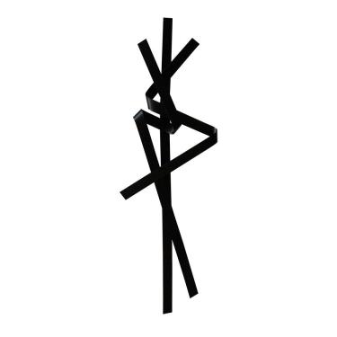 Imagem de Escultura Decorativa Artesanal Vertical Preto 1,20M -