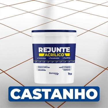 Imagem de Rejunte Acrílico 1kg Biomassa Cores, Castanho