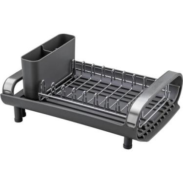 Imagem de Escorredor De Louça Tramontina Compacto Com Secador Grafite, Grafite