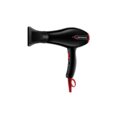 Imagem de Secador de Cabelos Mondial Turbo Color Red SC-41  127V, Preto e Vermel